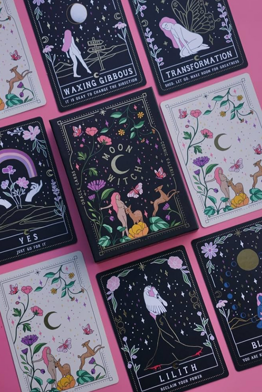 Moon Witch Oracle Deck, a 42-card oracle deck with lunar and divine feminine imagery — view 1 of 5