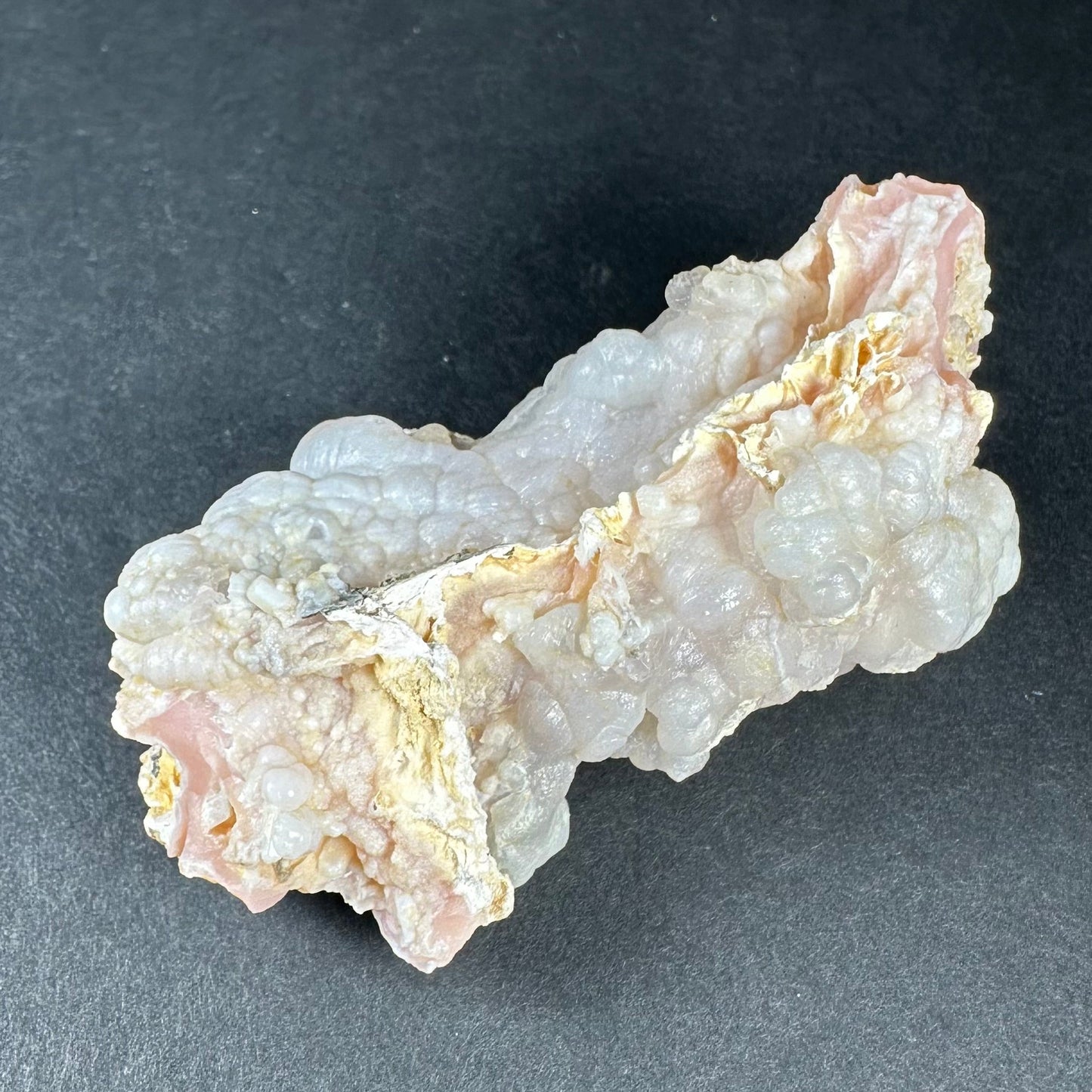 Botryoidal Pink Opal from Peru — Soft-Pink Collector Mineral Specimen