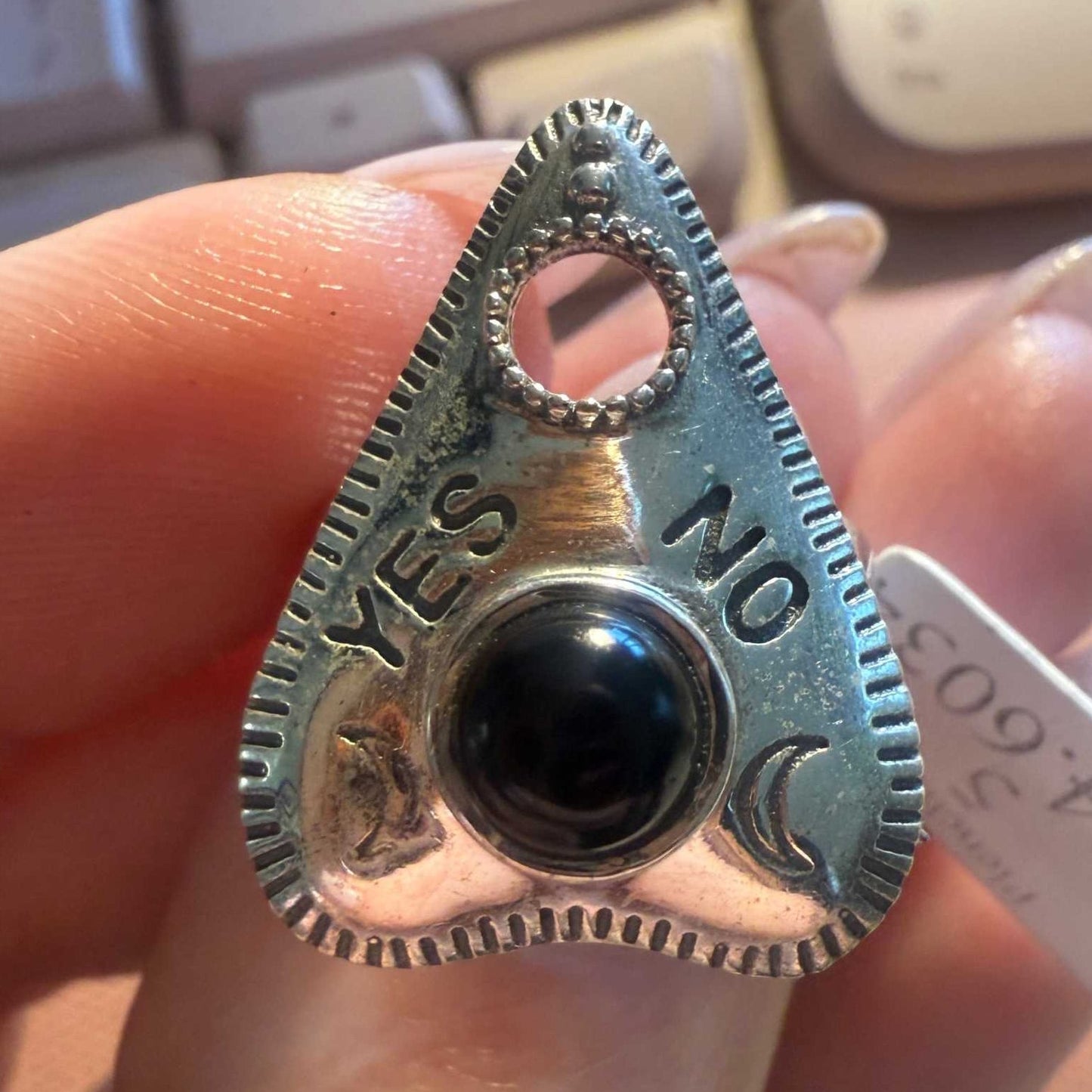 Planchette Ring — Intuition Talisman in Sterling Silver & Gold Vermeil