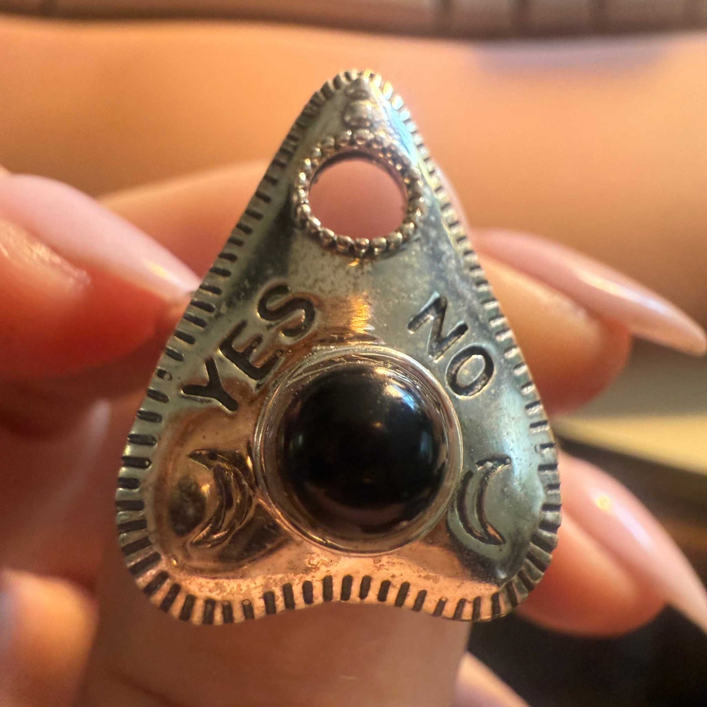 Planchette Ring — Intuition Talisman in Sterling Silver & Gold Vermeil