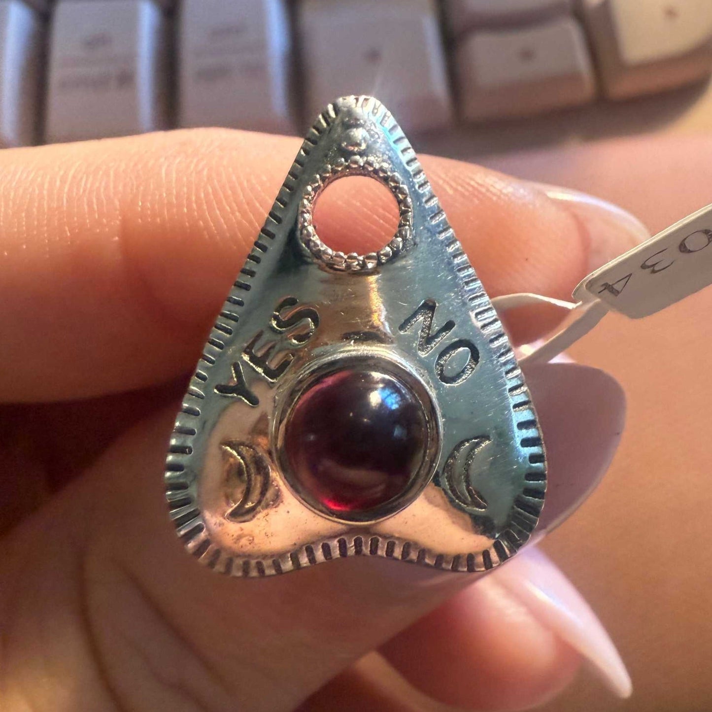 Planchette Ring — Intuition Talisman in Sterling Silver & Gold Vermeil