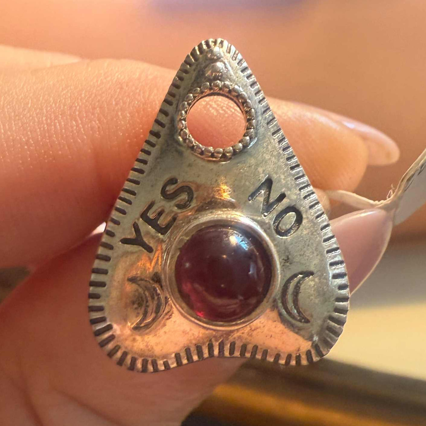 Planchette Ring — Intuition Talisman in Sterling Silver & Gold Vermeil