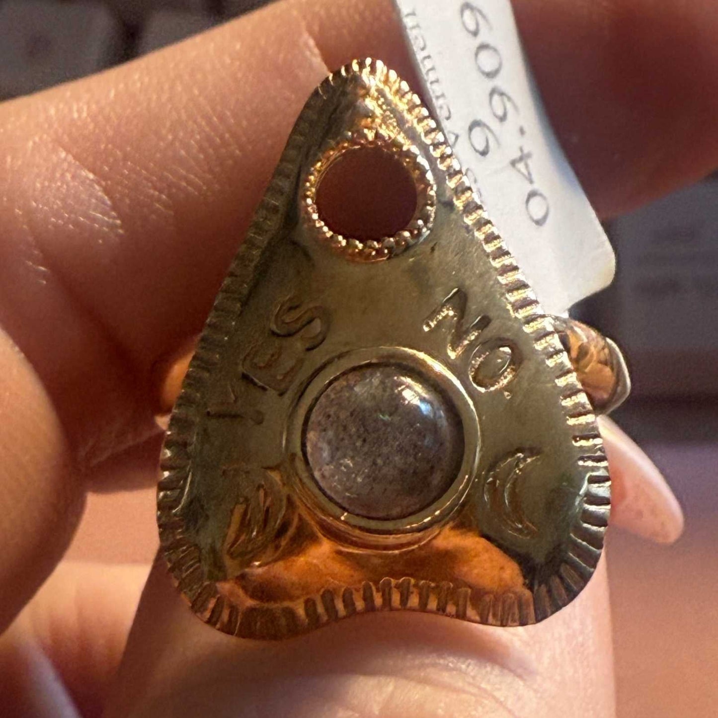 Planchette Ring — Intuition Talisman in Sterling Silver & Gold Vermeil