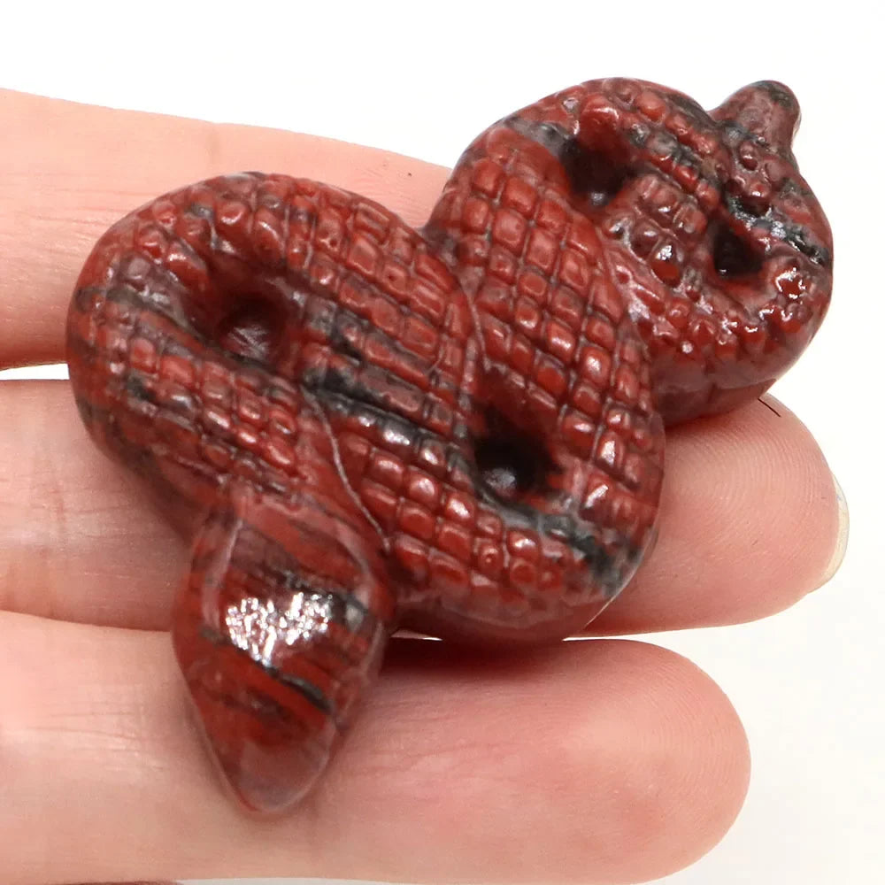 Crystal Snakes — Carved Gemstone Serpents for Transformation