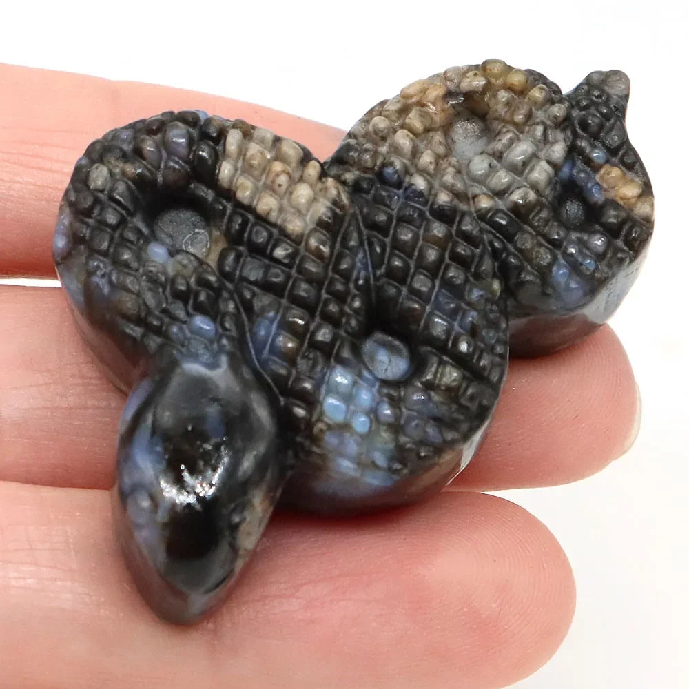 Crystal Snakes — Carved Gemstone Serpents for Transformation