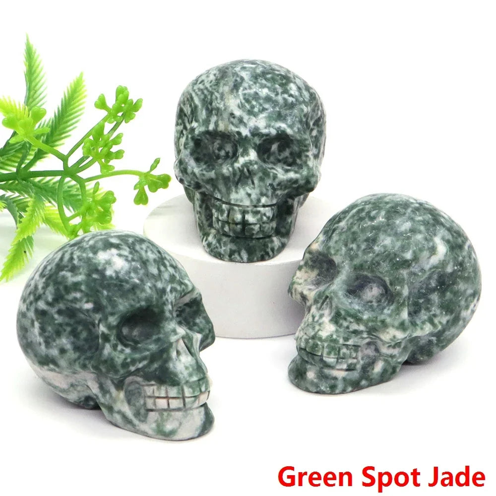 Crystal Skulls — Carved Gemstone Memento Mori for Your Altar