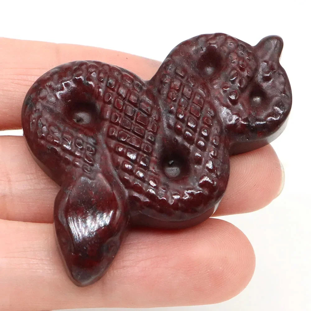 Crystal Snakes — Carved Gemstone Serpents for Transformation
