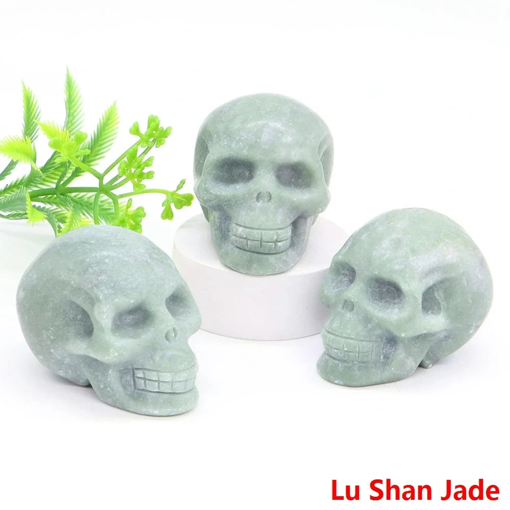 Crystal Skulls — Carved Gemstone Memento Mori for Your Altar