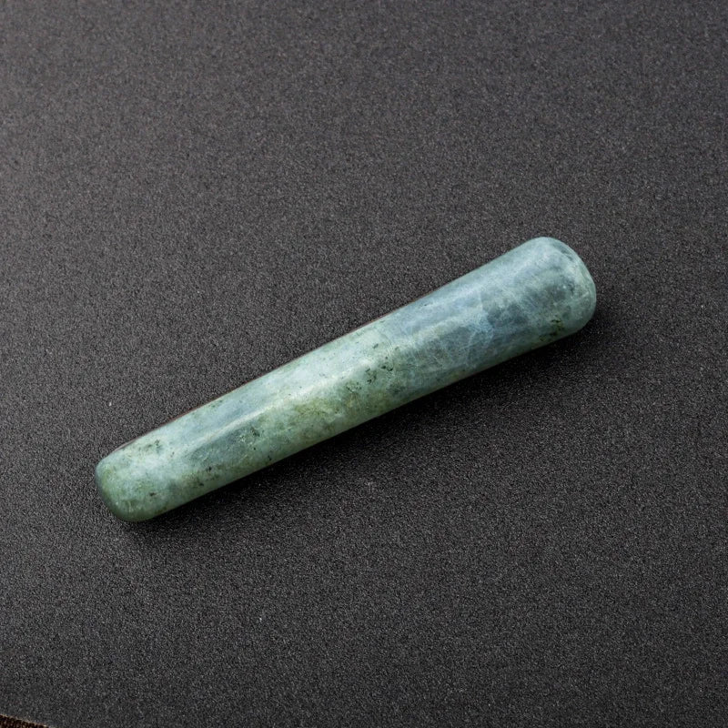 Crystal Massage Wands — Smooth Gemstone Roller for Face & Body