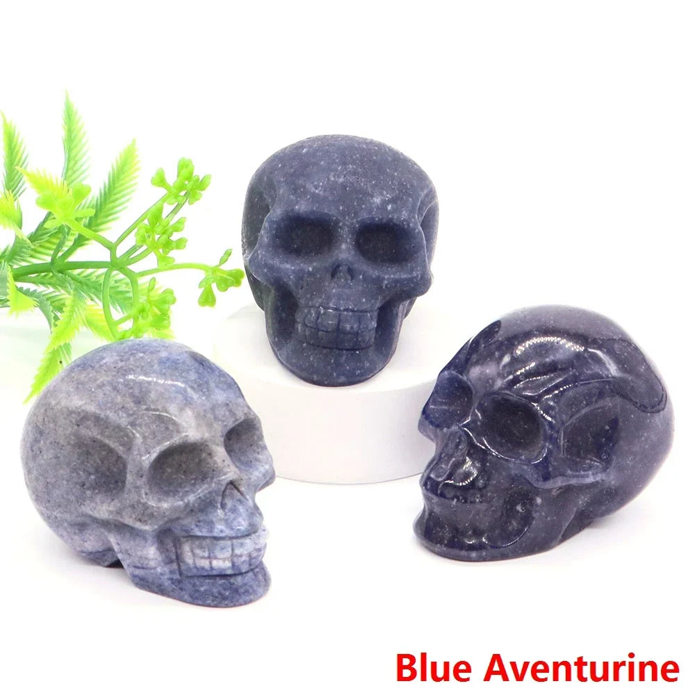 Crystal Skulls — Carved Gemstone Memento Mori for Your Altar