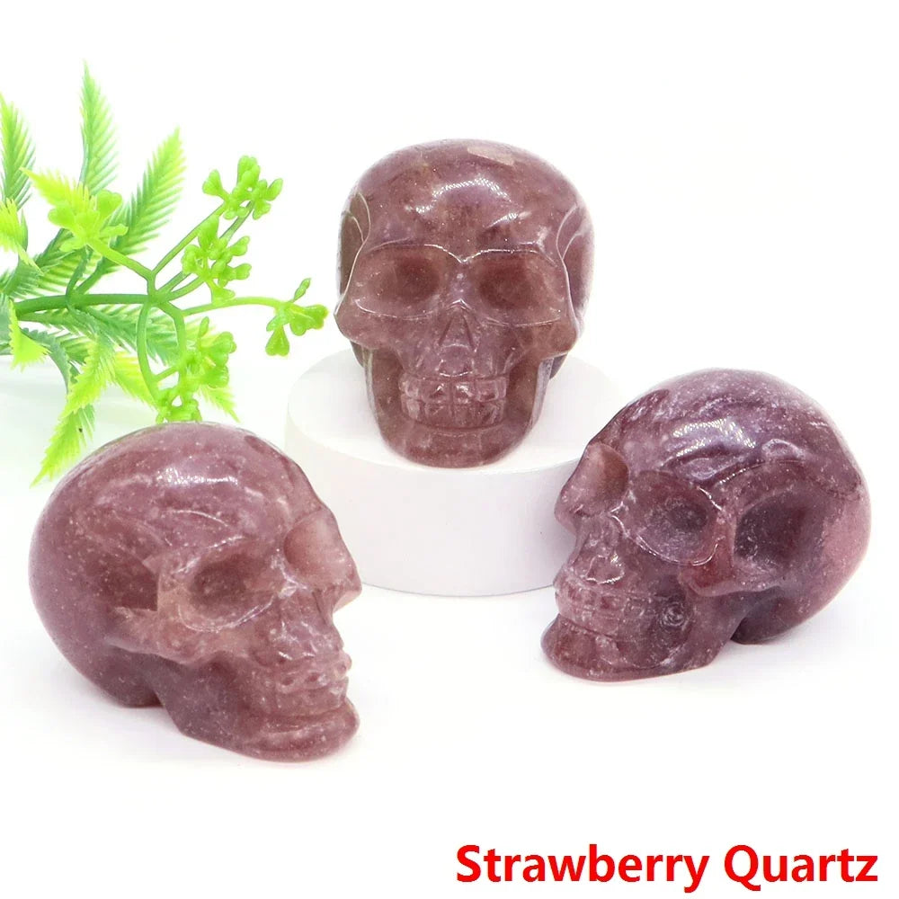 Crystal Skulls — Carved Gemstone Memento Mori for Your Altar