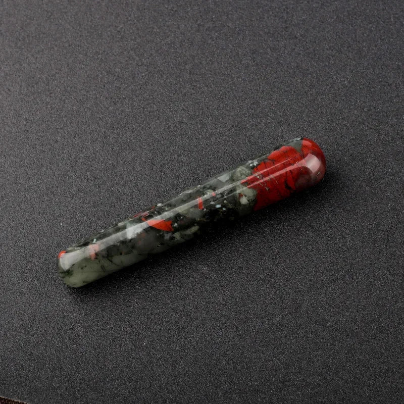 Crystal Massage Wands — Smooth Gemstone Roller for Face & Body