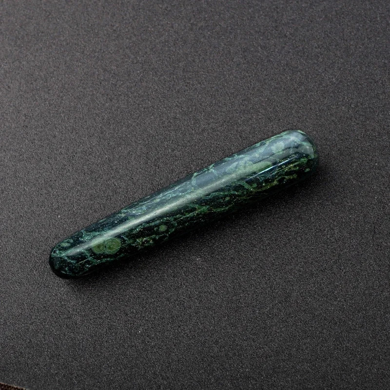 Crystal Massage Wands — Smooth Gemstone Roller for Face & Body