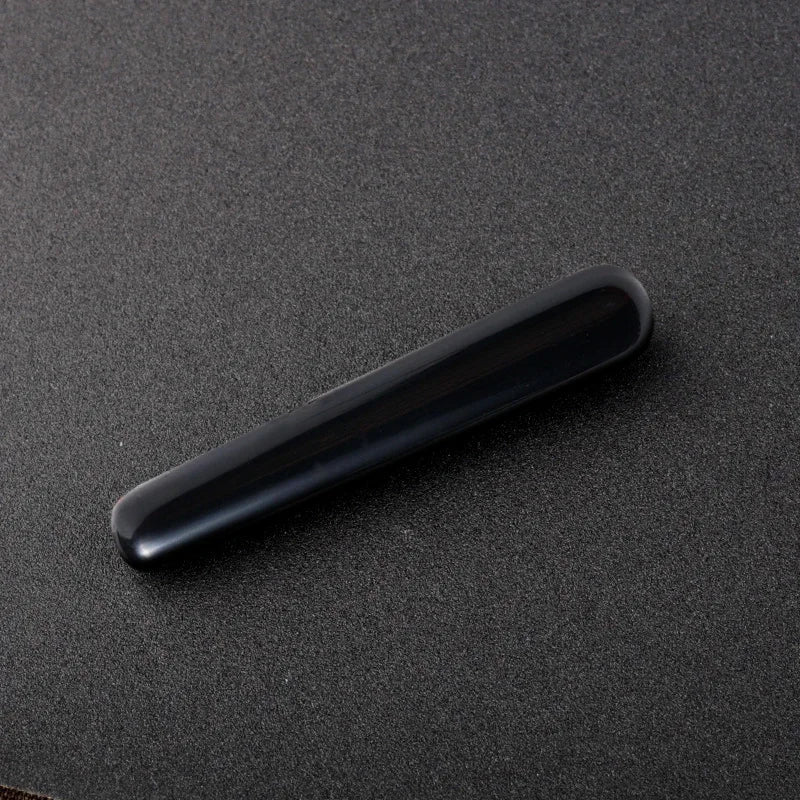 Crystal Massage Wands — Smooth Gemstone Roller for Face & Body