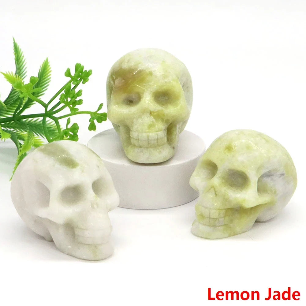 Crystal Skulls — Carved Gemstone Memento Mori for Your Altar