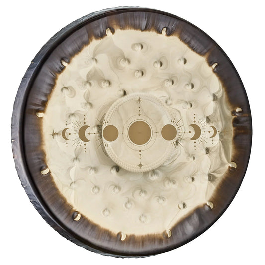 22-inch Meinl Sonic Energy Moon Phases soundscape gong shown on a plain neutral background.