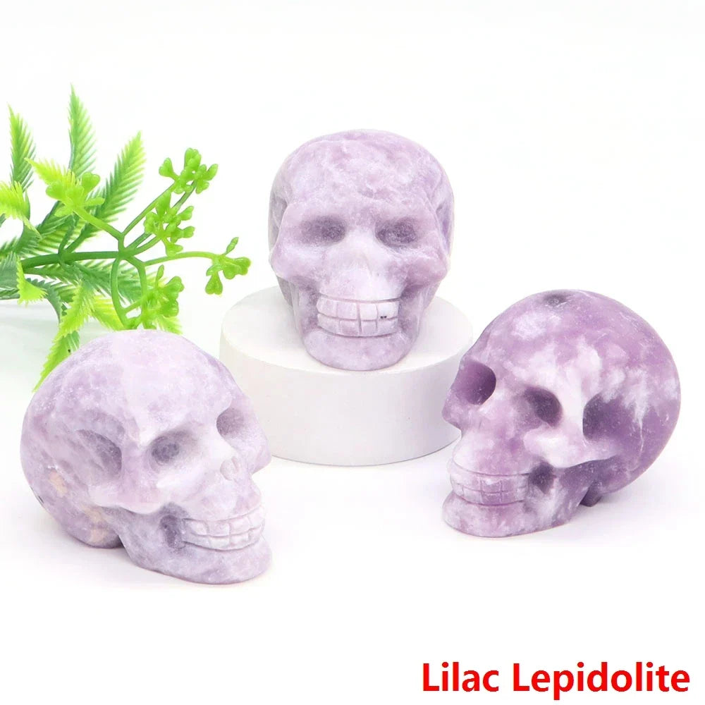 Crystal Skulls — Carved Gemstone Memento Mori for Your Altar