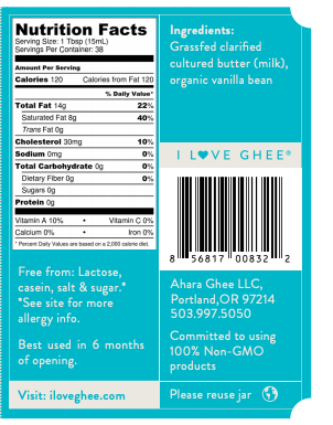 Vanilla Dream grass-fed ghee jar — additional product view 7.