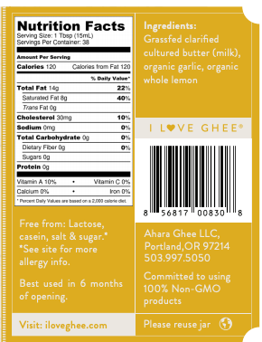 Lemon & Garlic grass-fed ghee jar — additional product view 6.