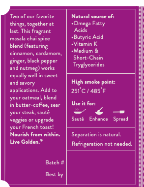 Chai Spice grass-fed ghee jar — additional product view 6.