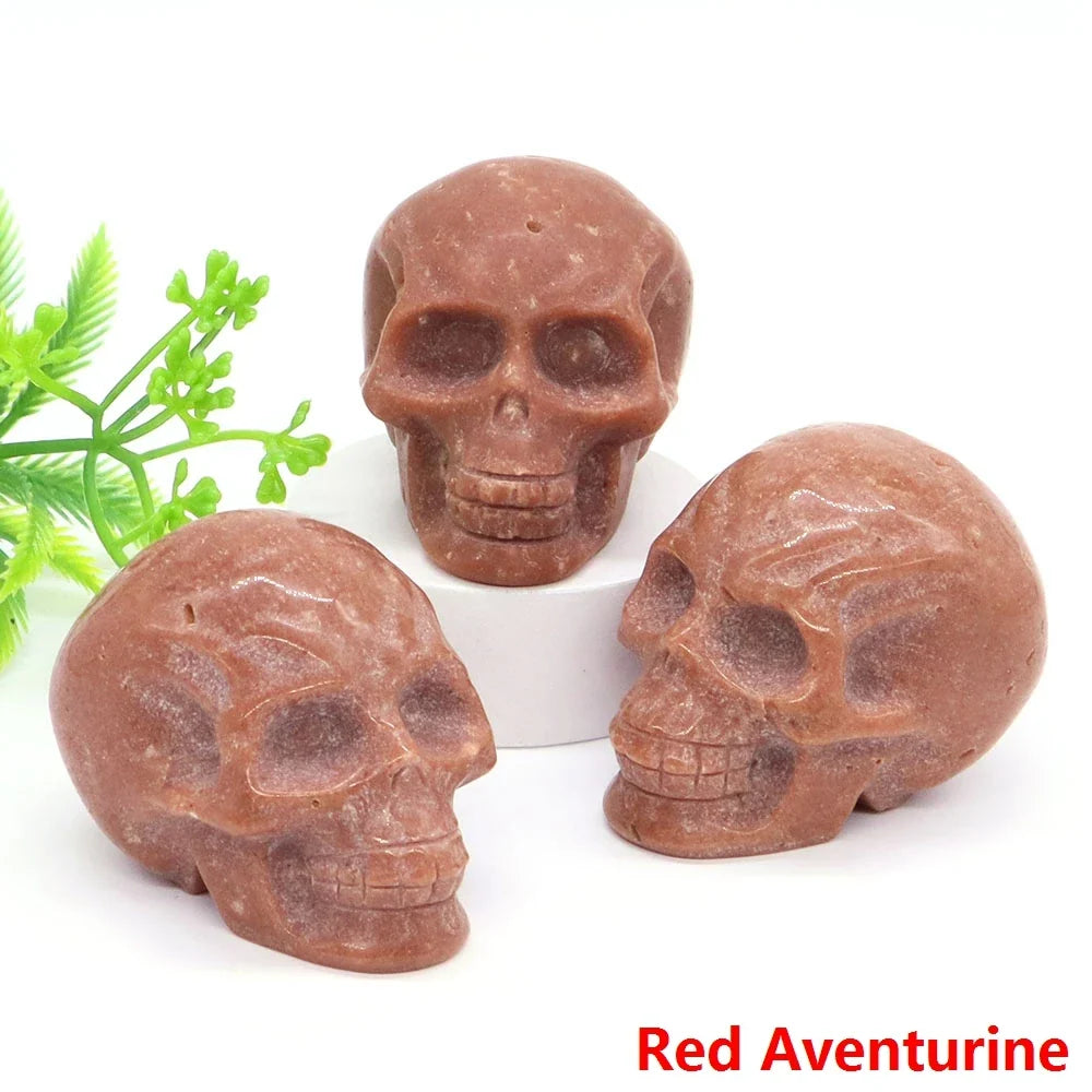Crystal Skulls — Carved Gemstone Memento Mori for Your Altar