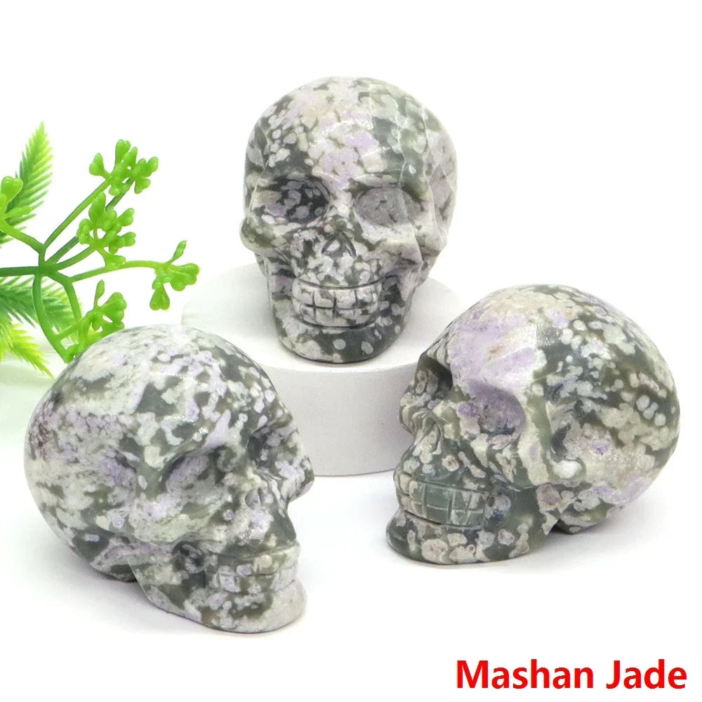 Crystal Skulls — Carved Gemstone Memento Mori for Your Altar
