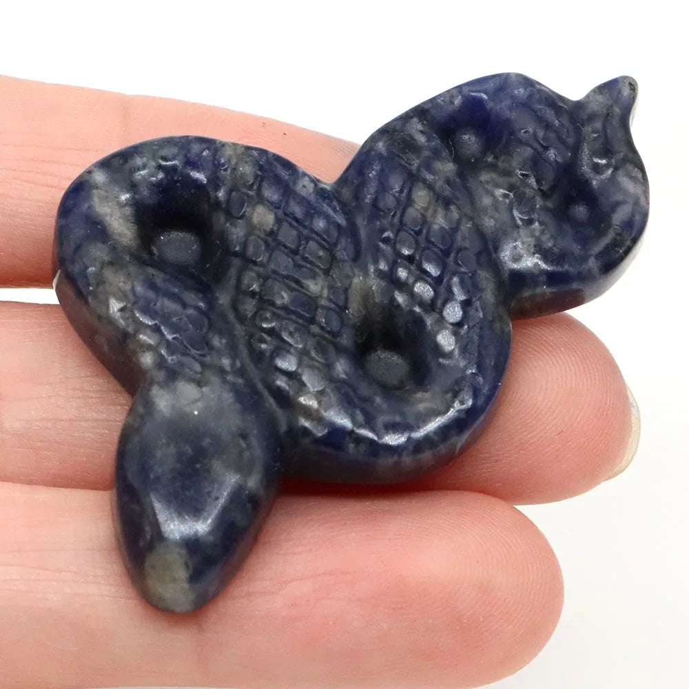 Crystal Snakes — Carved Gemstone Serpents for Transformation