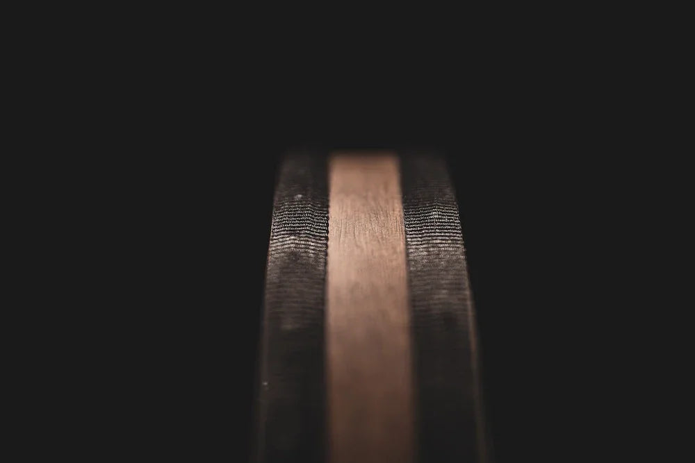 22-inch wave ocean drum in walnut brown with a natural goat skin head — view 7 of 8