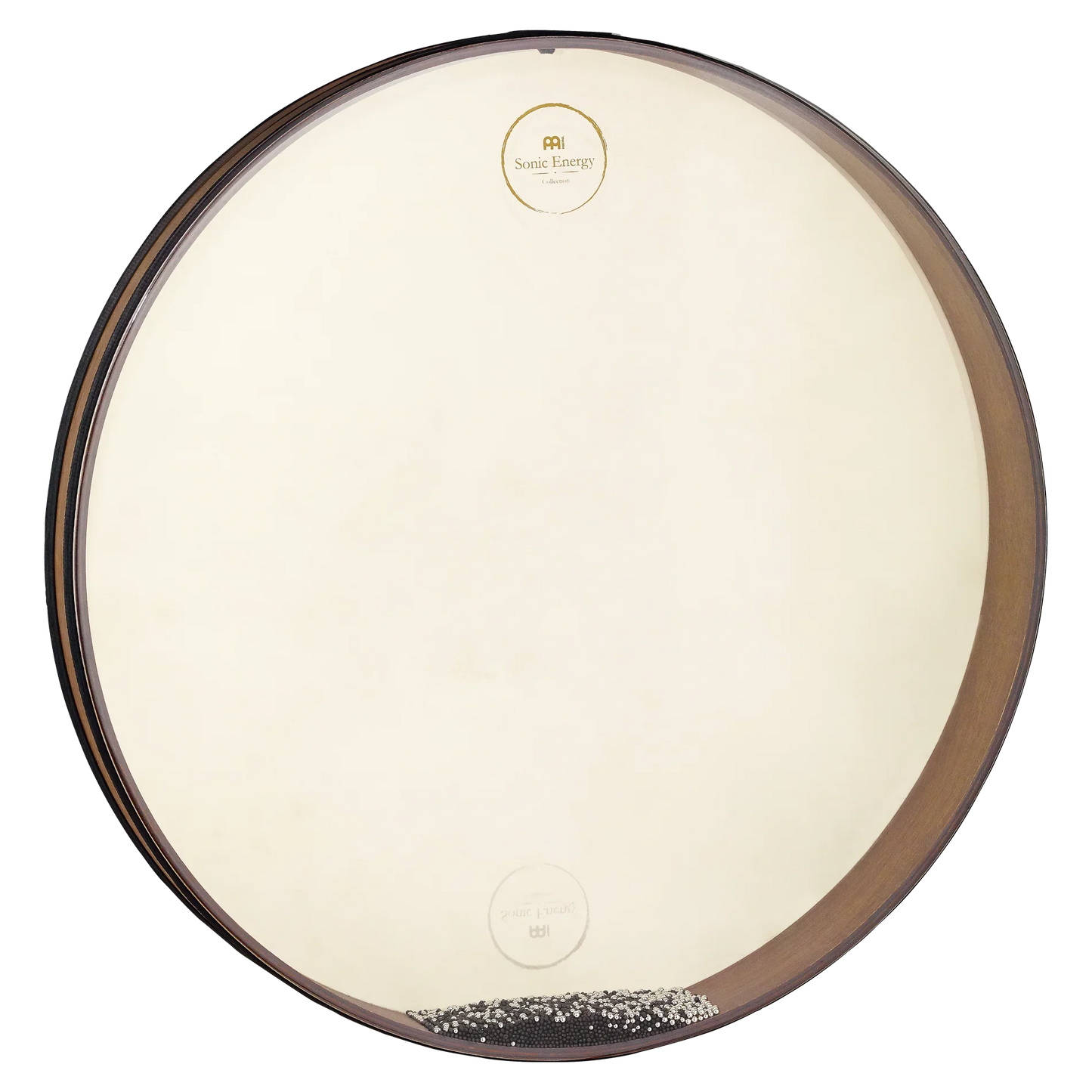 22-inch wave ocean drum in walnut brown with a natural goat skin head — view 1 of 8