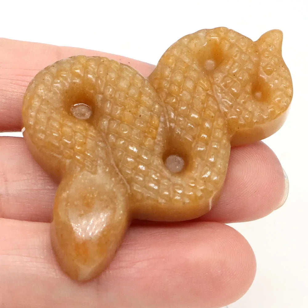 Crystal Snakes — Carved Gemstone Serpents for Transformation
