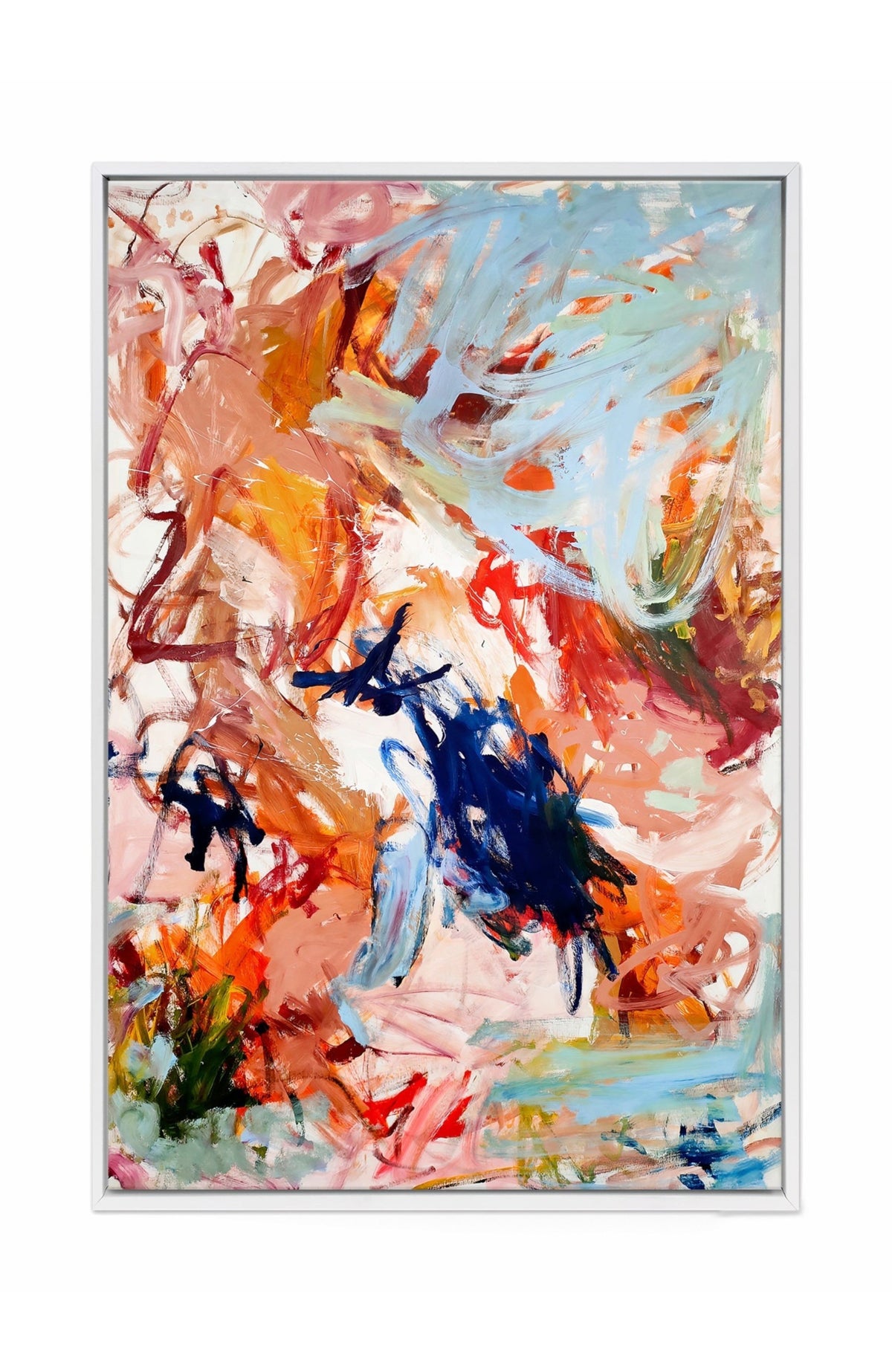 Dream Big canvas print in a white frame shown at the smaller size