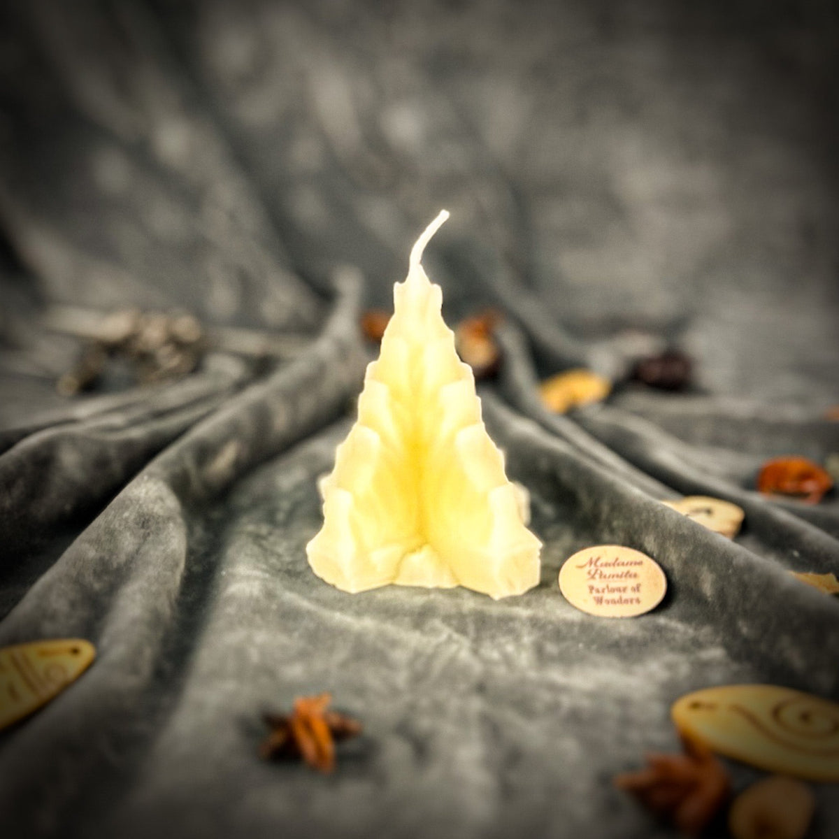 Living Fire Candle Spell Kit with the White beeswax flame candle