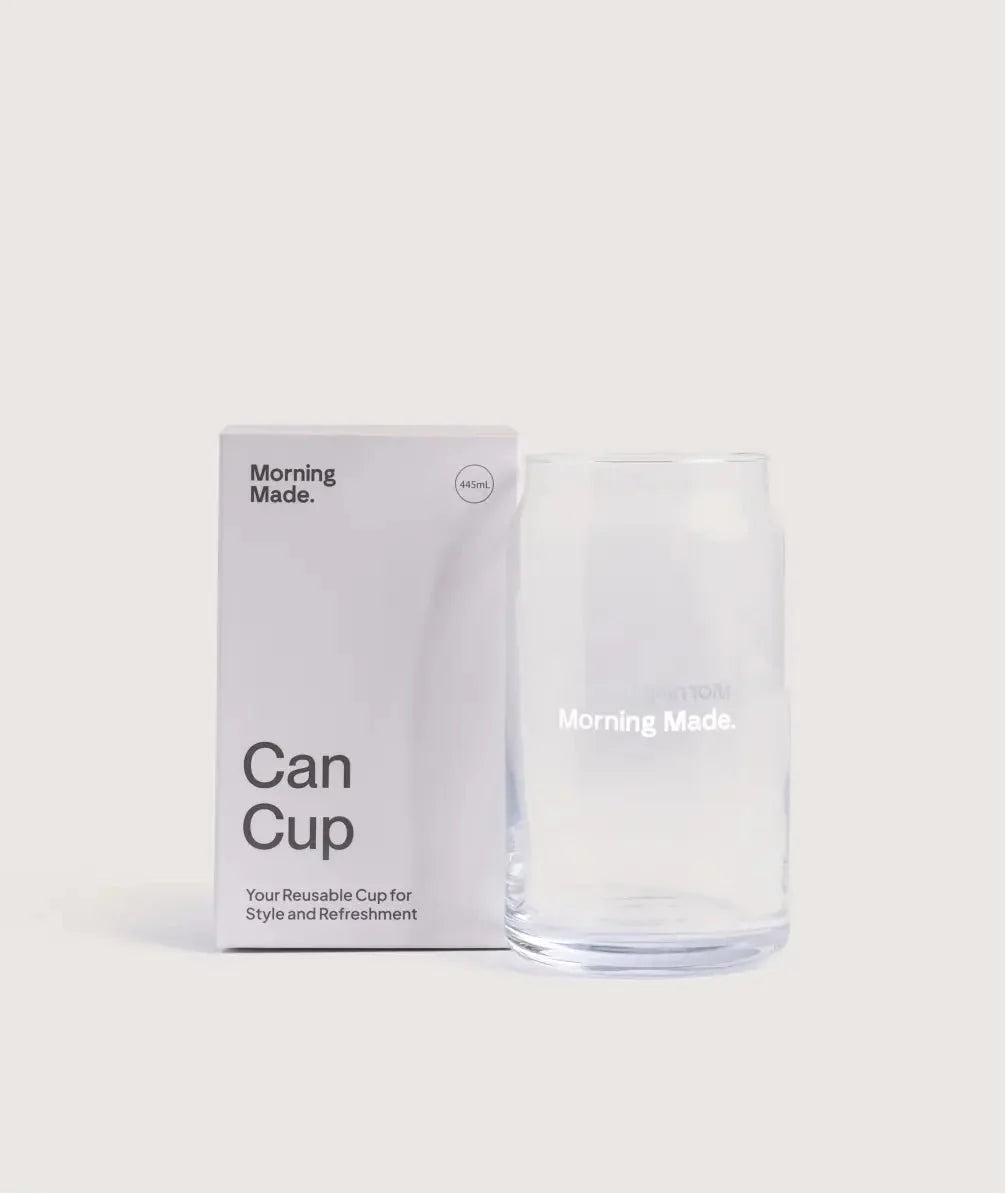 Can Cup glass tumbler shaped like a classic drinks can