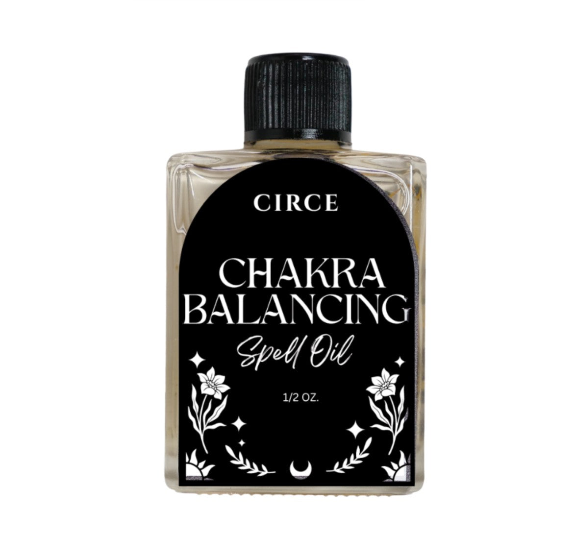 Chakra Balancing Ritual Oil, .36 oz glass bottle.