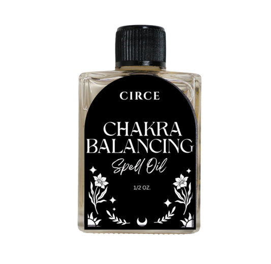 Chakra Balancing Ritual Oil, .36 oz glass bottle.