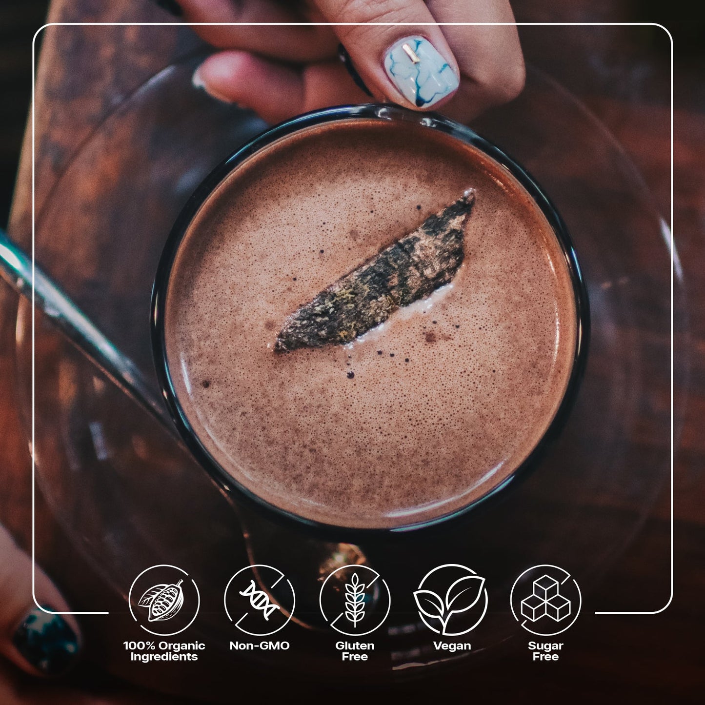 Gentle Activation ceremonial cacao elixir canister, 8.4 oz.