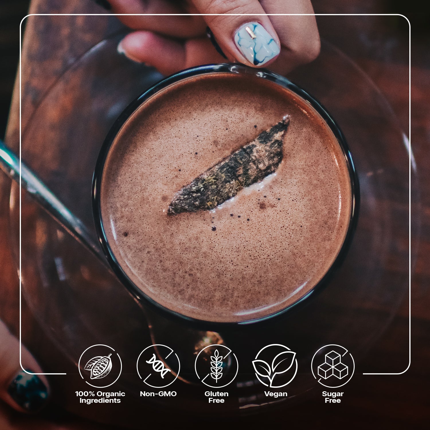 Gentle Activation ceremonial cacao elixir canister, 8.4 oz.