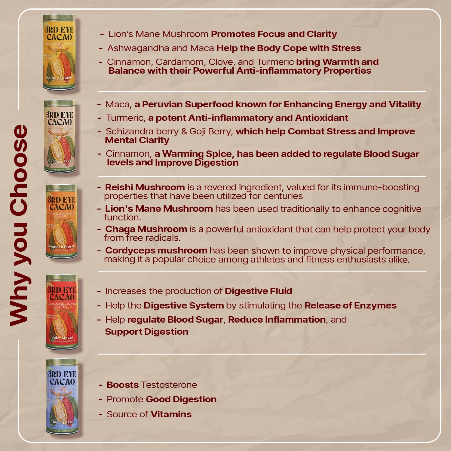 Grounded Presence ceremonial cacao elixir canister, 8.4 oz.