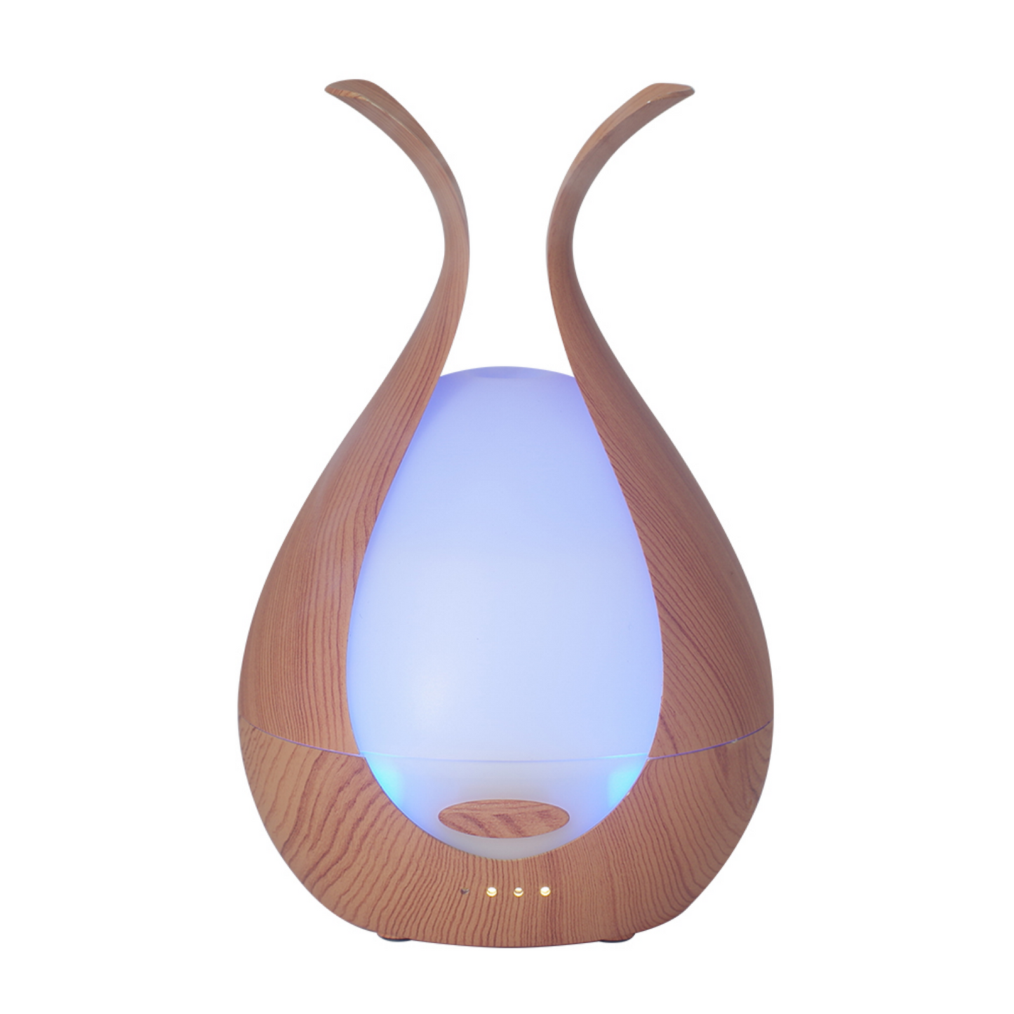 Ultrasonic diffuser lit in blue LED light