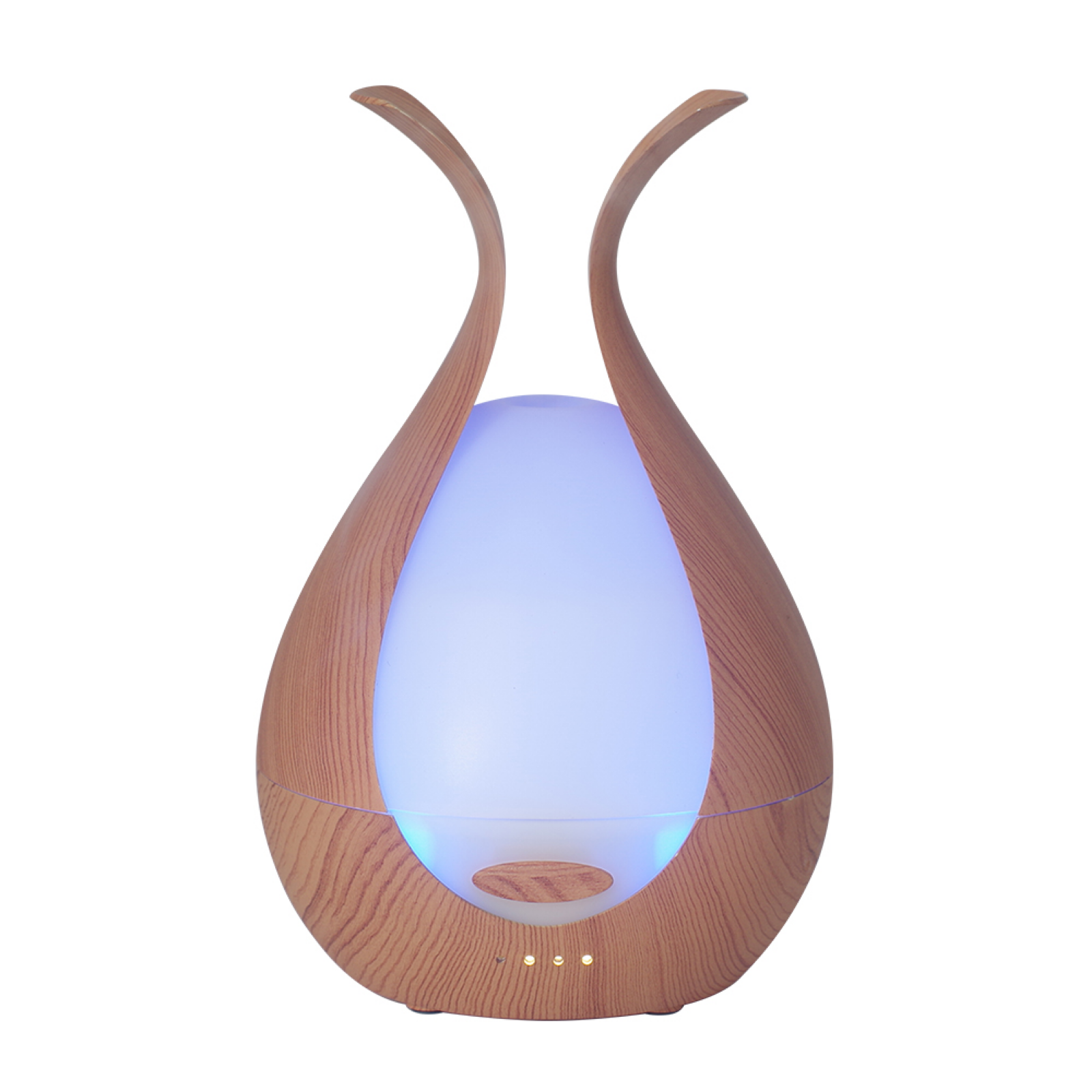 Ultrasonic diffuser lit in blue LED light