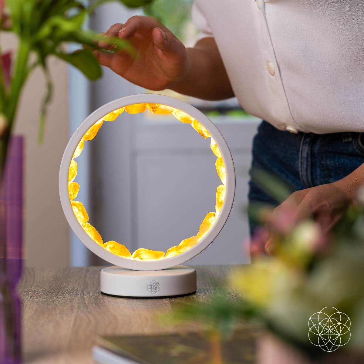 Citrine Halo Lamp — Infinite Abundance Manifestation Light