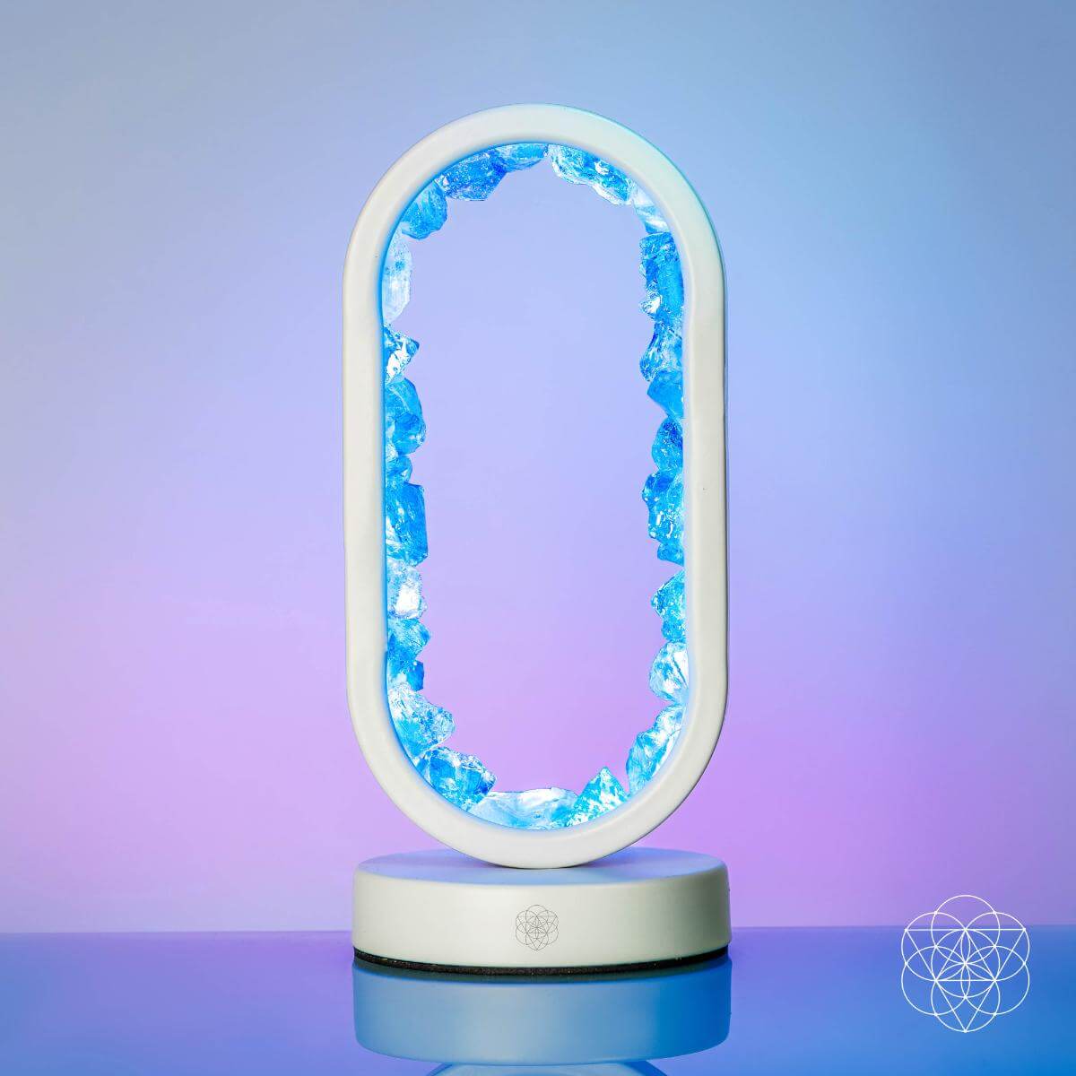Manifest Success — Clear Quartz Aura Lamp of Achievement