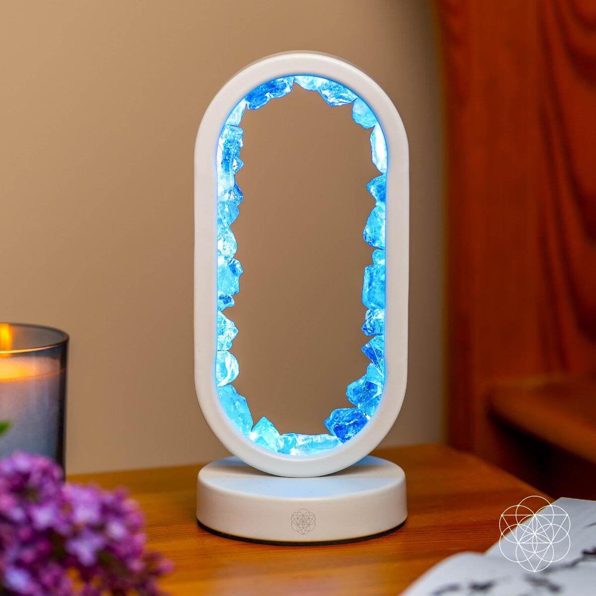 Manifest Success — Clear Quartz Aura Lamp of Achievement