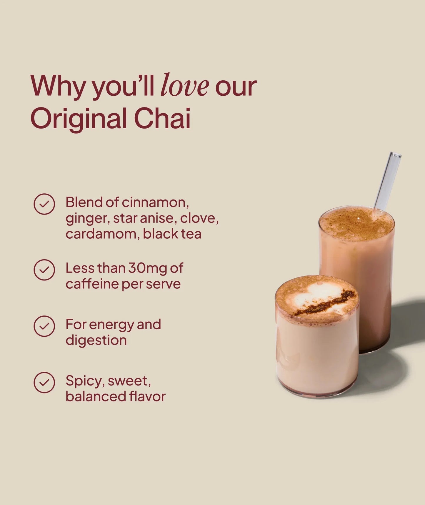 Close view of the Morning Made chai spice blend