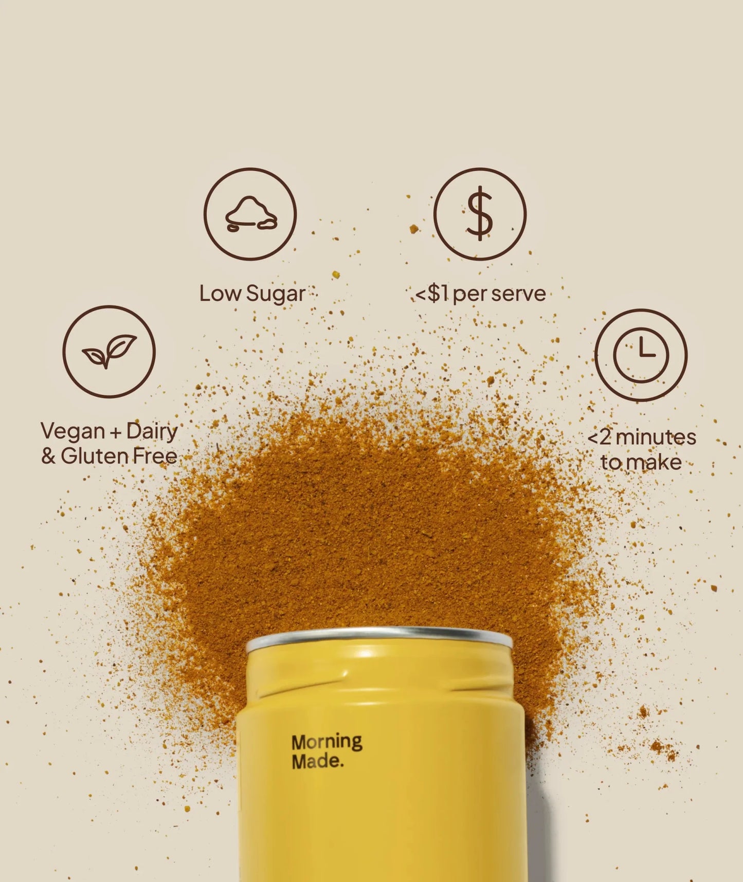 Turmeric latte being whisked with an electric frother