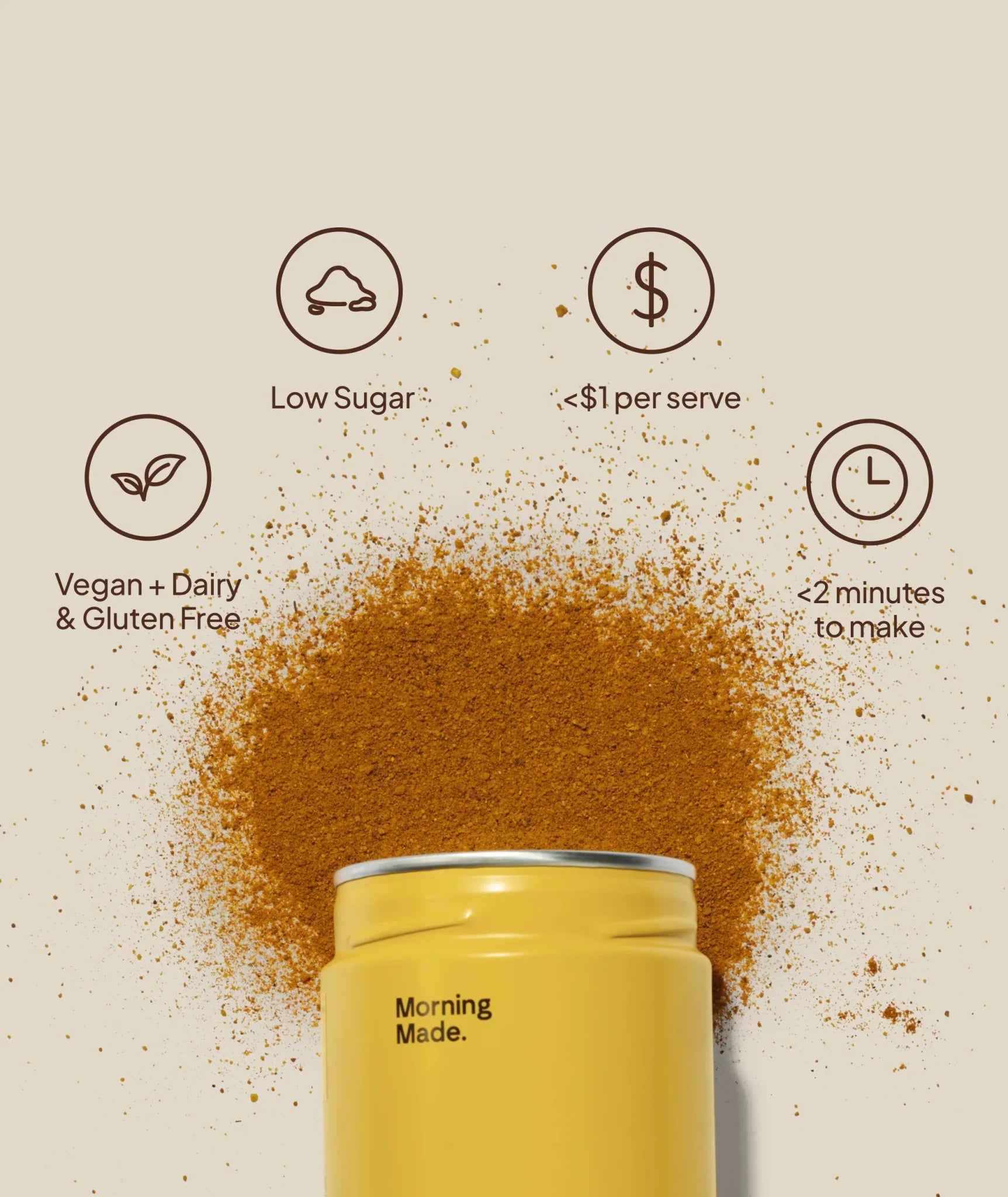 Turmeric latte being whisked with an electric frother