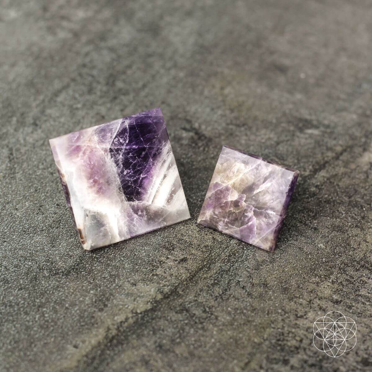 Natural amethyst pyramid with deep purple tones, associated with love and devotion — view 6 of 6