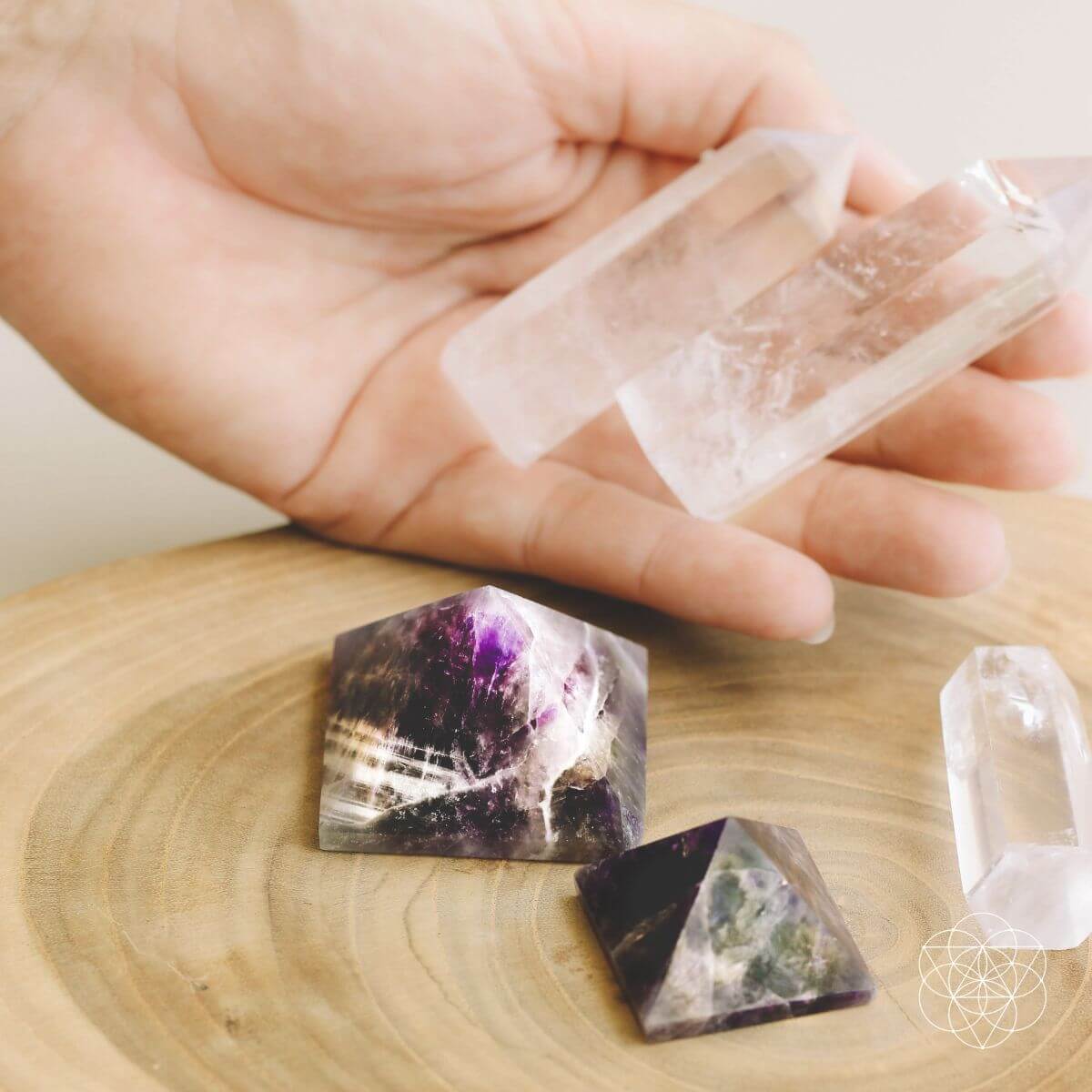 Natural amethyst pyramid with deep purple tones, associated with love and devotion — view 3 of 6