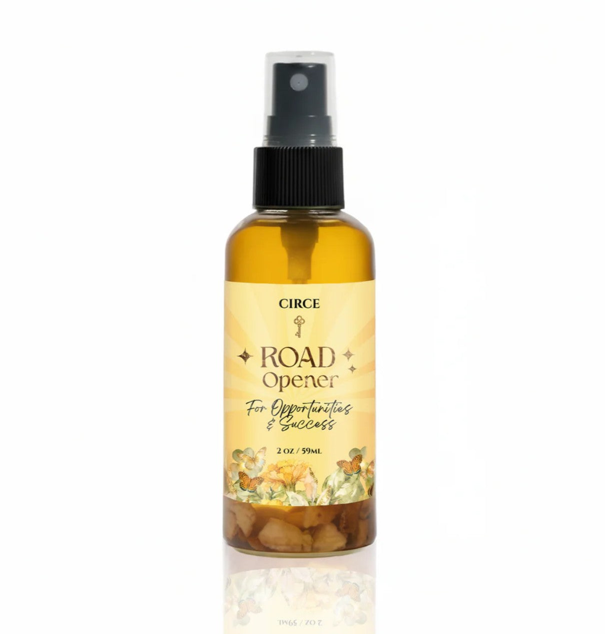 Road Opener mist in a 2 ounce spray bottle, front view