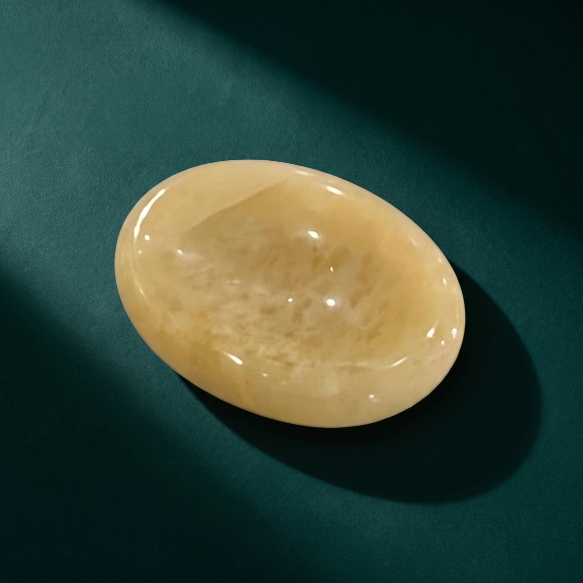 Golden Aventurine Comfort Stone — Confidence & Opportunity Worry Stone – product view